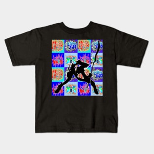 Graffiti Punk Bass Player Kids T-Shirt